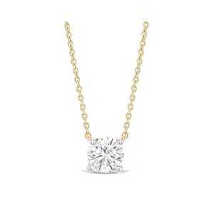 Wanderlust Floating Lab Diamond Solitaire Necklace 0.33ct H/SI in 18K Gold Vermeil