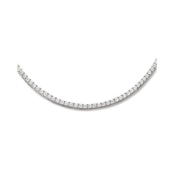 2.50ct Lab Diamond Tennis Necklace in 9K White Gold H/SI - Image 3