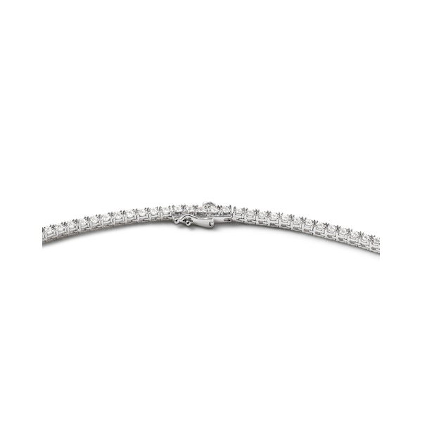 2.50ct Lab Diamond Tennis Necklace in 9K White Gold H/SI - Image 5