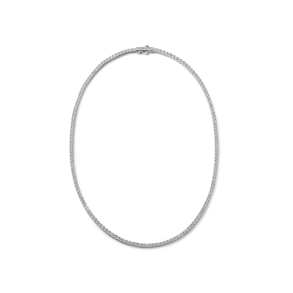 2.50ct Lab Diamond Tennis Necklace in 9K White Gold H/SI - Image 1
