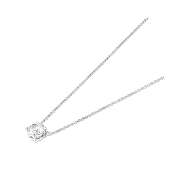 Wanderlust Floating Lab Diamond Solitaire Necklace 1.00ct H/SI in 9K White Gold - Image 3