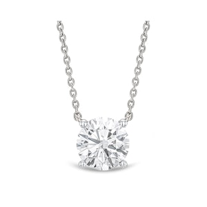 Wanderlust Floating Lab Diamond Solitaire Necklace 1.50ct H/SI in 9K White Gold