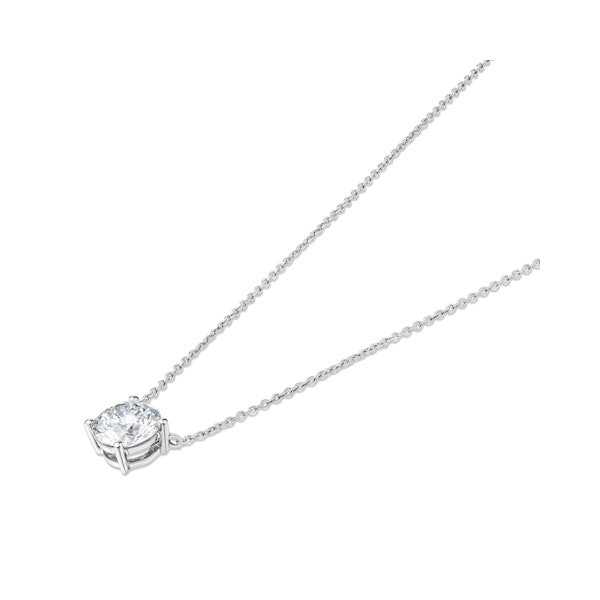 Wanderlust Floating Lab Diamond Solitaire Necklace 2.00ct H/SI in 9K White Gold - Image 3