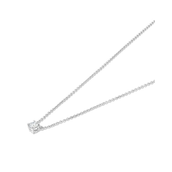 Wanderlust Floating Lab Diamond Solitaire Necklace 0.25ct H/SI in Silver - Image 3