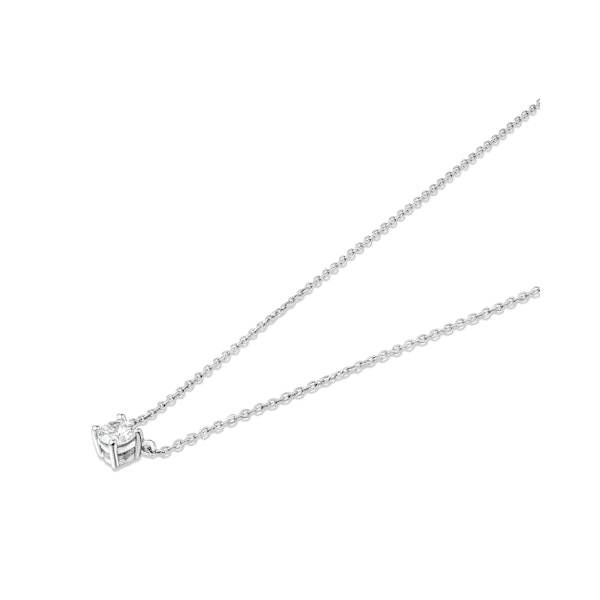Wanderlust Floating Lab Diamond Solitaire Necklace 0.33ct H/SI in Silver - Image 3