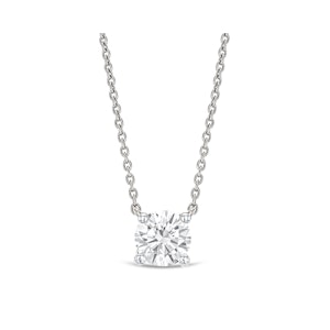Wanderlust Floating Lab Diamond Solitaire Necklace 0.33ct H/SI in Silver