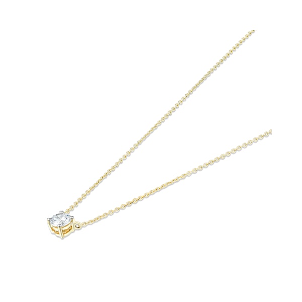 Wanderlust Floating Lab Diamond Solitaire Necklace 0.50ct H/SI in 9K Yellow Gold - Image 3