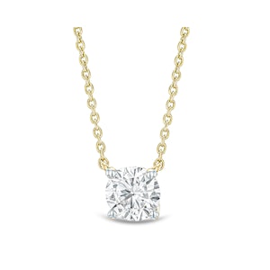 Wanderlust Floating Lab Diamond Solitaire Necklace 0.50ct H/SI in 9K Yellow Gold