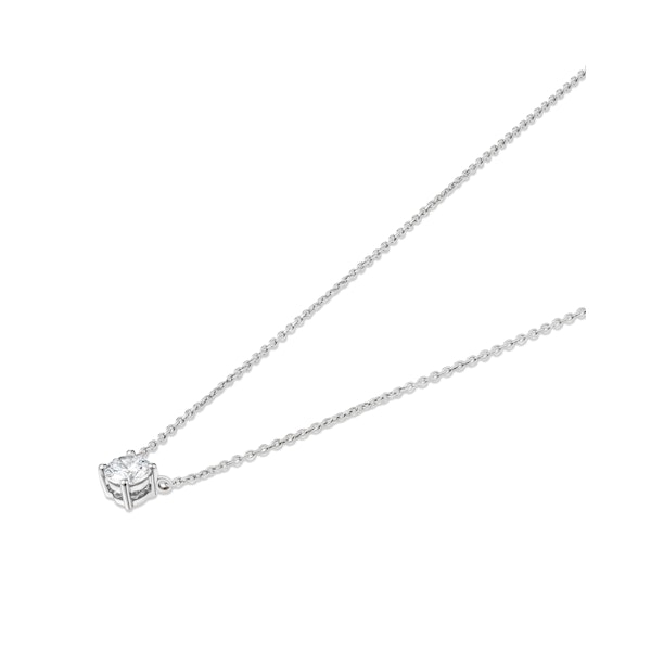 Wanderlust Floating Lab Diamond Solitaire Necklace 0.50ct H/SI in 9K White Gold - Image 3