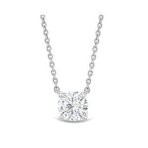 Wanderlust Floating Lab Diamond Solitaire Necklace 0.50ct H/SI in 9K White Gold