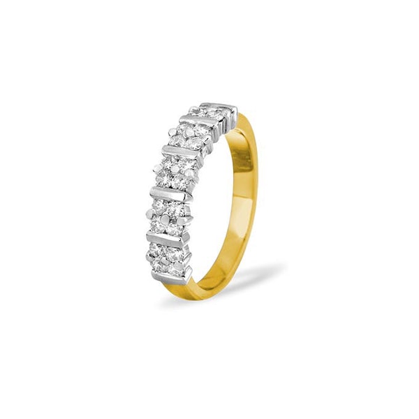 MIA 18K Gold Diamond ETERNITY RING 0.50CT H/SI - Image 1