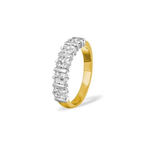 MIA 18K Gold Diamond ETERNITY RING 0.50CT H/SI