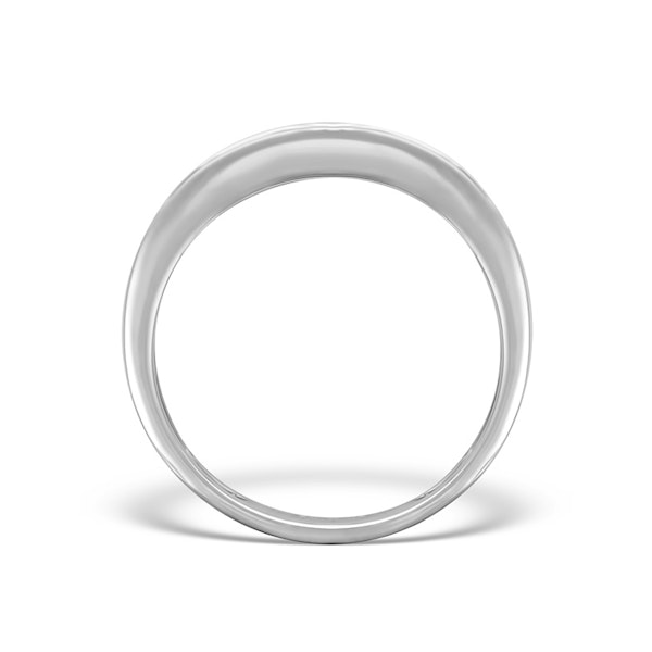 18K White Gold Princess Diamond Half Eternity Ring - SIZE N - Image 2