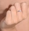18K Gold Diamond Pink Sapphire Ring 0.25ct - image 4