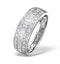 Eternity Ring Baguette Diamond 0.22ct in 9K White Gold - image 1