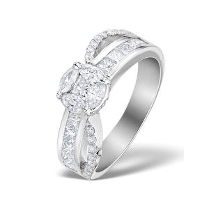 Engagement Ring Galileo 1.50ct Look Diamonds Platinum S3460