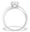 Engagement Ring Galileo 1.50ct Look Diamond in 18K White Gold N4487 - image 2