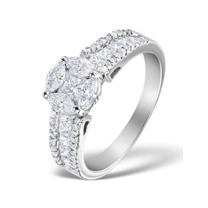 Engagement Ring Galileo 1.50ct Look H/SI Diamonds in Platinum S3472