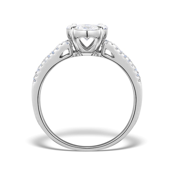 Engagement Ring Galileo 1.50ct Look SI Diamonds 18K White Gold N4489 - Image 2