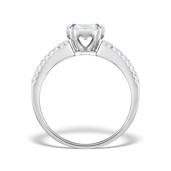 Engagement Ring Galileo 2.00ct Look H/SI Diamonds 18K White Gold N4481 - Image 2