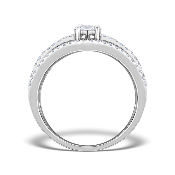 Two 0.50ct Look Galileo Set Diamonds 0.80ct And Platinum Ring - Image 2