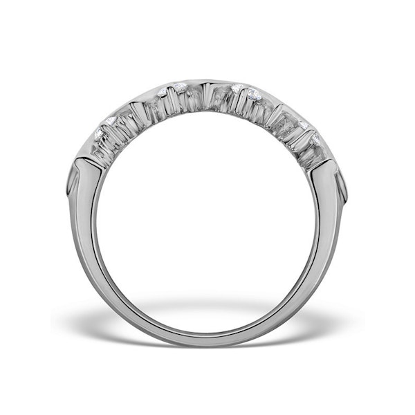 Diamond 0.50ct And Platinum Half Eternity Ring - S3471 - Image 2