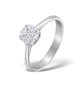 Engagement Ring Galileo 1.00ct Look Diamond 0.38ct And Platinum Ring