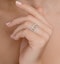 18K GOLD ADORA 0.97ct PAVE SET Diamond Ring - image 3
