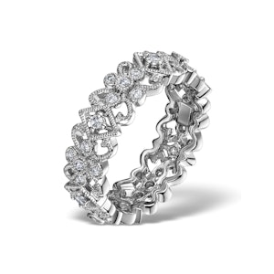Diamond Eternity Ring - Trellis - 0.42ct set in 18K White Gold - SIZE K