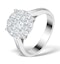 Diamond Galileo Ring 1CT Set in 18K White Gold - N4532Y - image 1