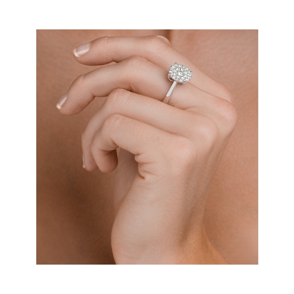Diamond Galileo Ring 1CT Set in 18K White Gold - N4532Y - Image 3