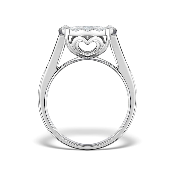 Diamond Galileo Ring 1CT Set in 18K White Gold - N4532Y - Image 2