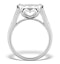 Diamond Galileo Ring 1CT Set in 18K White Gold - N4532Y - image 2