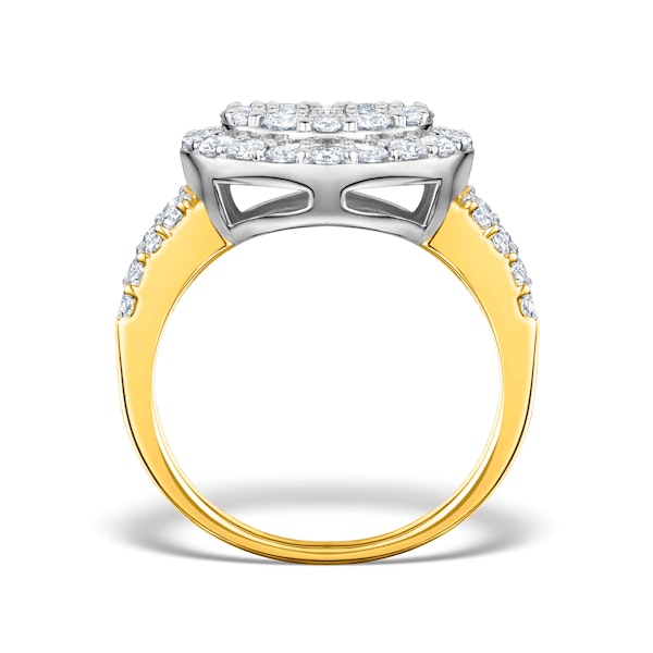 Diamond Galileo Ring 2.10CT Set in 18K Gold - N4533 - Image 2
