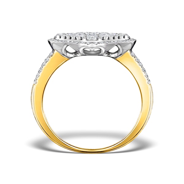 Diamond Galileo 1.75CT Side Stone Ring in 18K Gold Ring - N4536 - Image 2