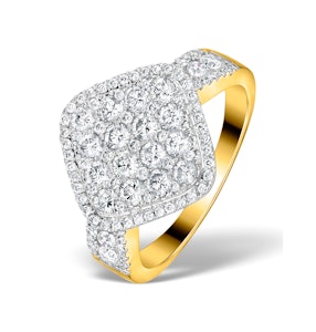 Diamond Galileo 1.75CT Side Stone Ring in 18K Gold Ring - N4536
