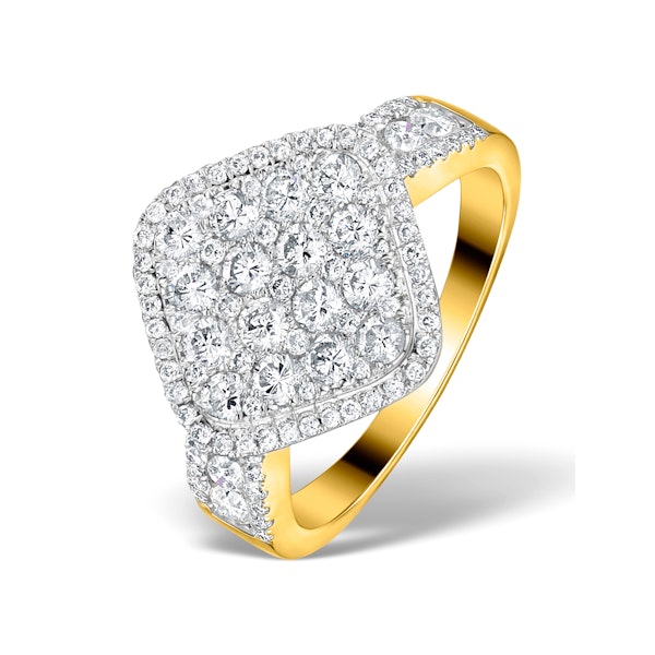 Diamond Galileo 1.75CT Side Stone Ring in 18K Gold Ring - N4536 - Image 1