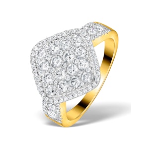 Diamond Galileo 1.75CT Side Stone Ring in 18K Gold Ring - N4536