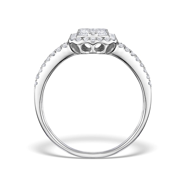 Diamond Galileo 1CT H/SI and 18K White Gold Ring - N4538Y - Image 2
