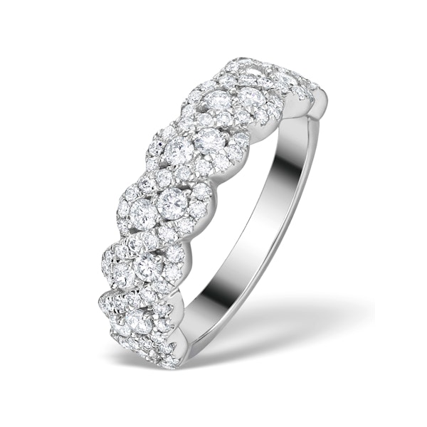 Lab Diamond Weave Ring 1CT H/Si in 9K Gold - N4545Y - Image 1