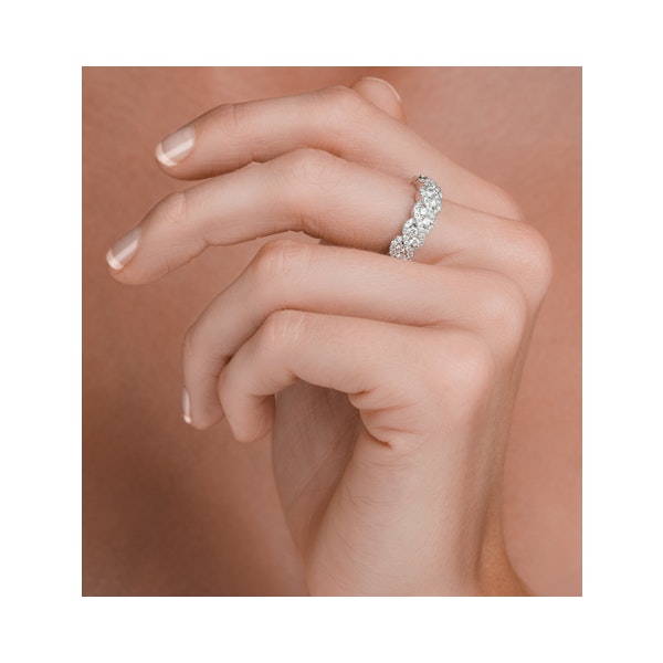 Lab Diamond Weave Ring 1CT H/Si in 9K Gold - N4545Y - Image 3