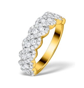 Lab Diamond Weave Ring 1CT H/Si in 9K Gold - N4545