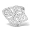 Vintage Diamond Ring 1.75CT H/Si in 18K White Gold - N4547 - image 1