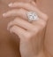 Vintage Diamond Ring 1.75CT H/Si in 18K White Gold - N4547 - image 3
