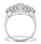 Vintage Diamond Ring 1.75CT H/Si in 18K White Gold - N4547 - image 2