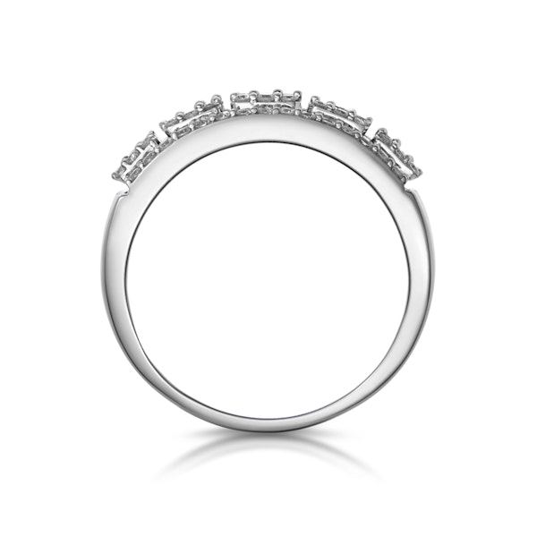 0.85ct Diamond Asteria Baguette Eternity Ring in 18K White Gold - Image 2
