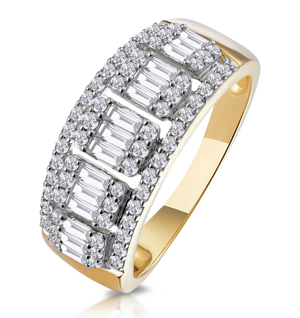 Baguette Cut Diamond Rings | The Diamond Store