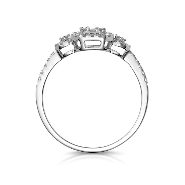 0.50ct Vintage Asteria Collection Diamond Ring in 18K White Gold - Image 2