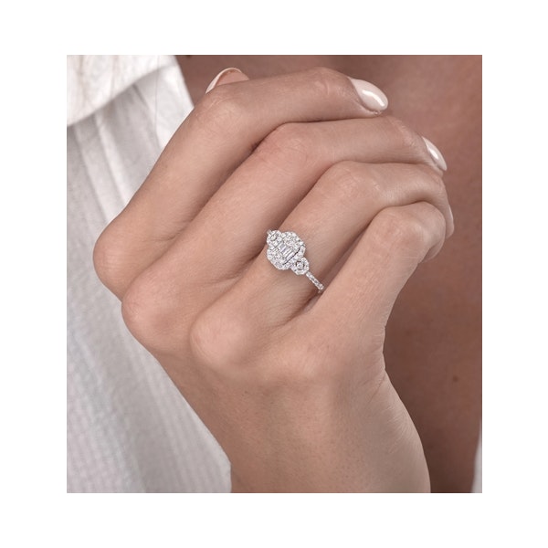 0.50ct Vintage Asteria Collection Diamond Ring in 18K White Gold - Image 3