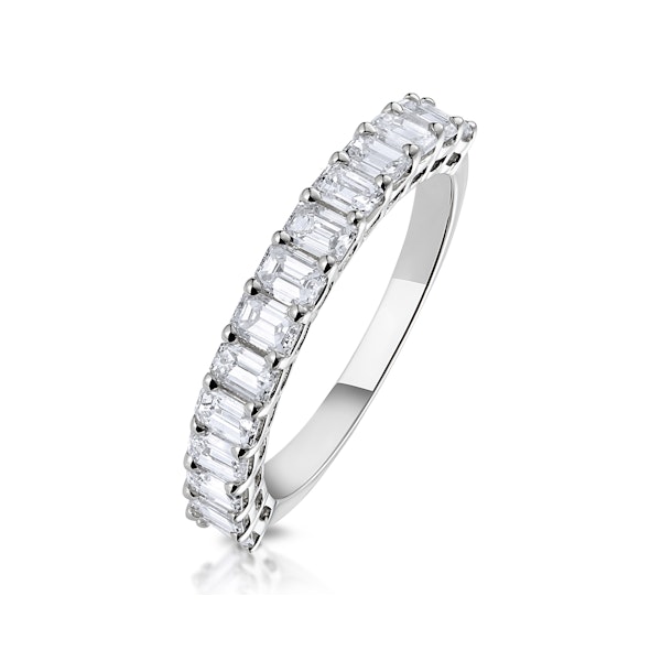 1.35ct Asteria Baguette Eternity Diamond Ring in 18K White Gold - Image 1